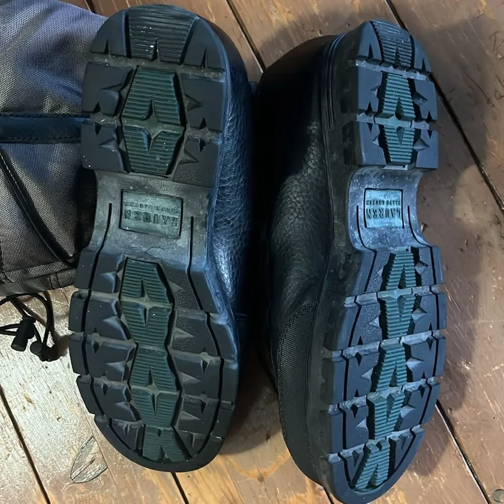 Ralph Lauren Quinly Leather Insulated Winter Boots